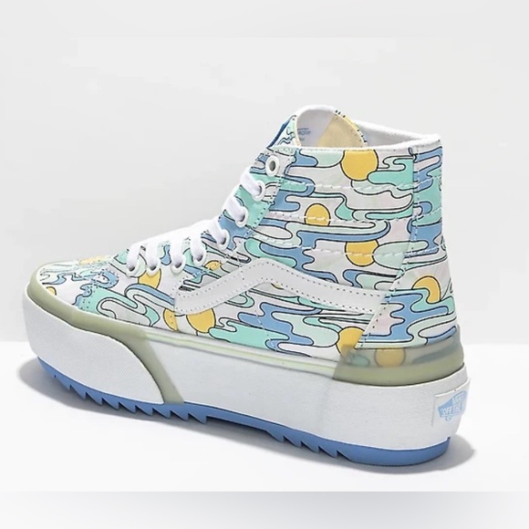 Vans Women's Sk8 Hi Stacked Multicolor High-Top Sneakers - Picture 1 of 6